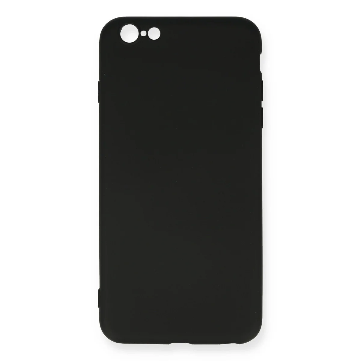 iPhone 6 Plus Kılıf Nano içi Kadife Silikon - Siyah