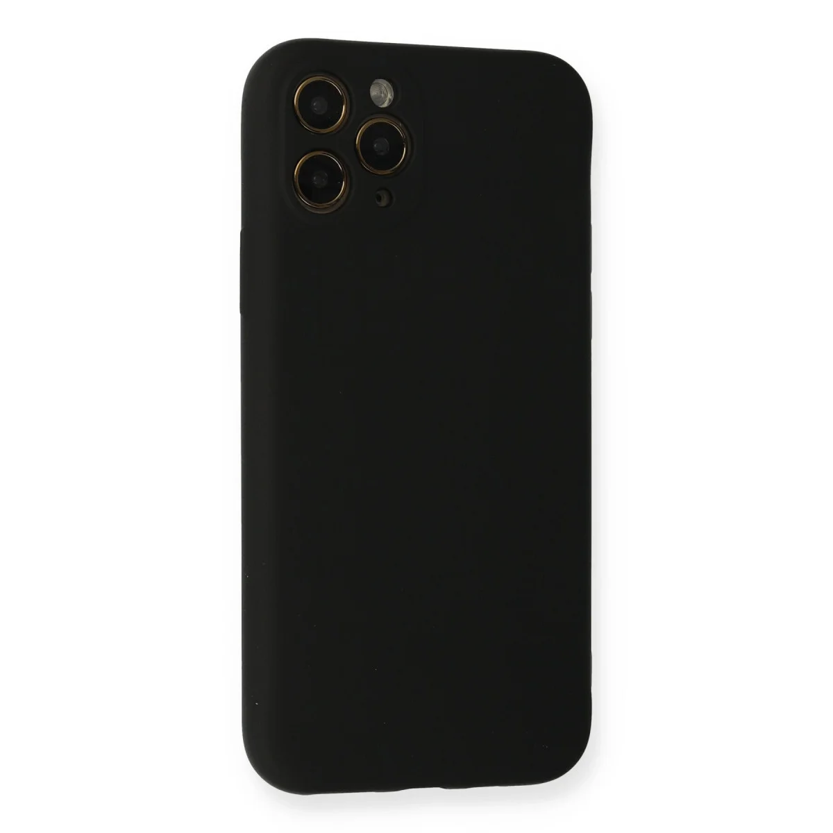 iPhone 11 Pro Kılıf Nano içi Kadife Silikon - Siyah