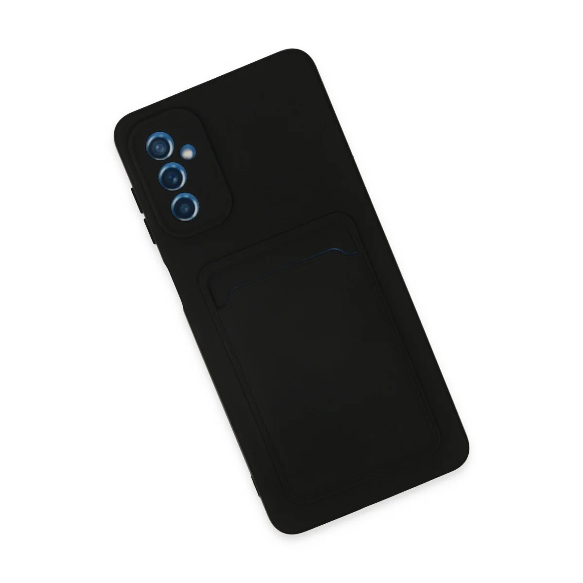 Galaxy M52 5G Kılıf Kelvin Kartvizitli Silikon - Siyah