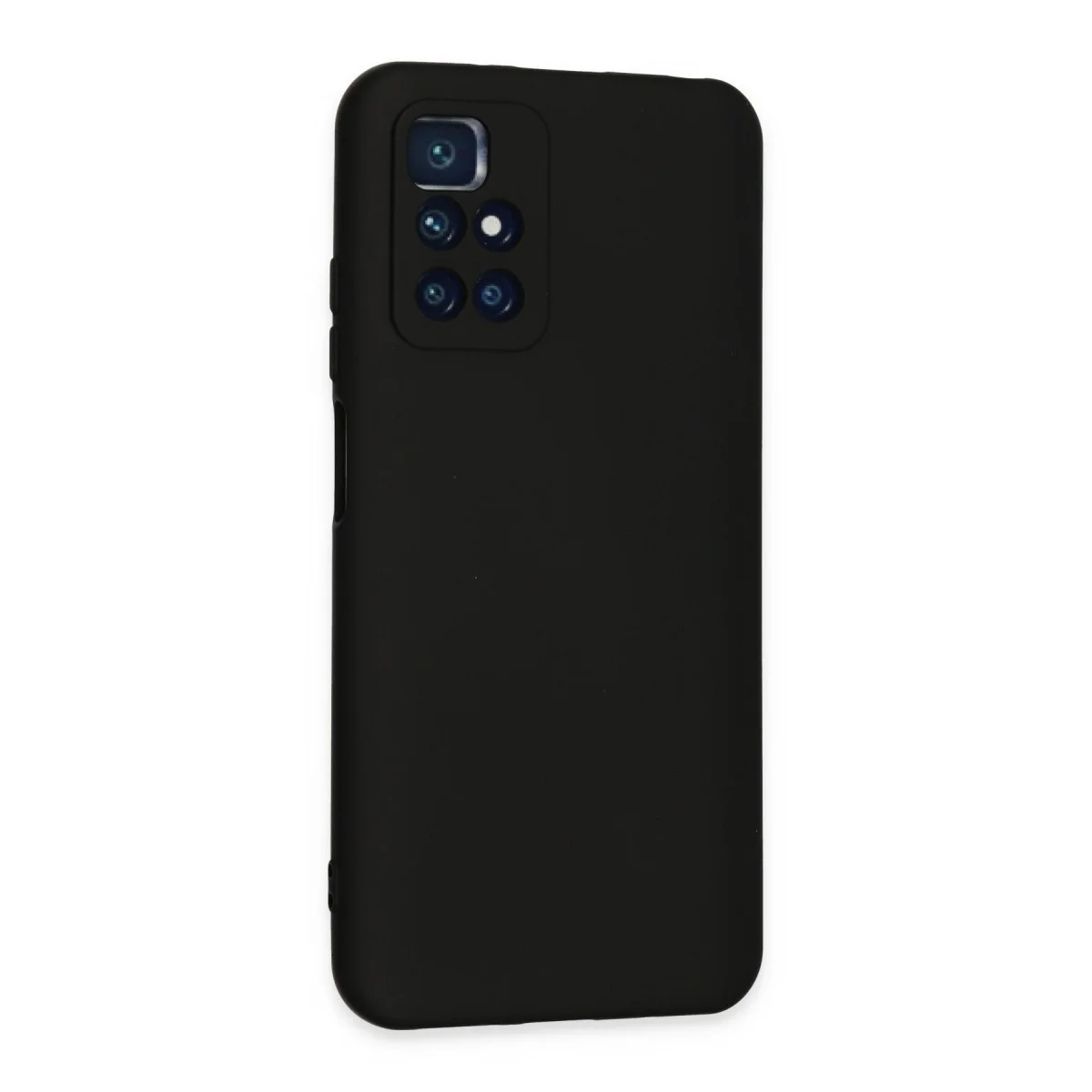 Redmi 10 2022 Kılıf Nano içi Kadife Silikon - Siyah