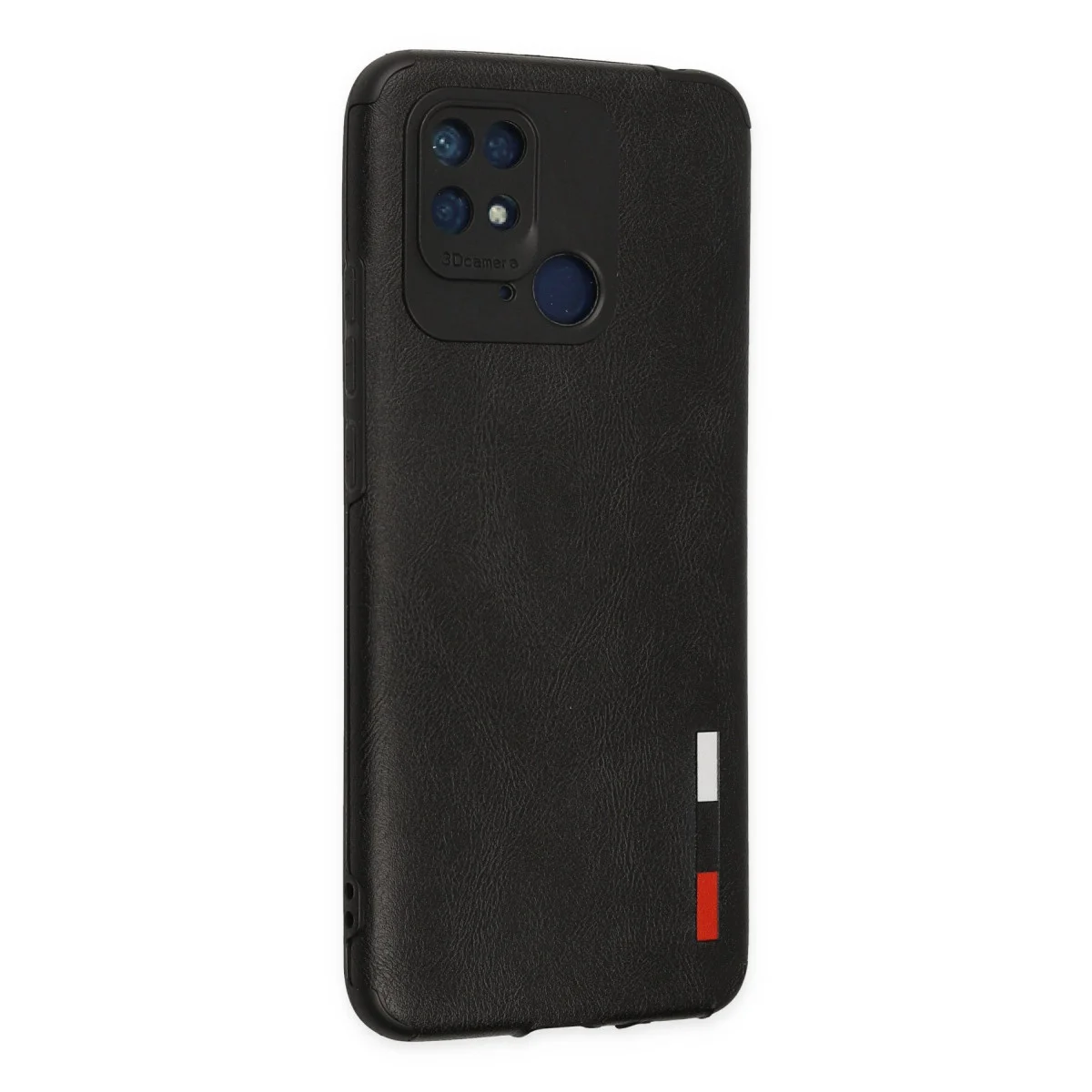 Redmi 10C Kılıf Loop Deri Silikon - Siyah