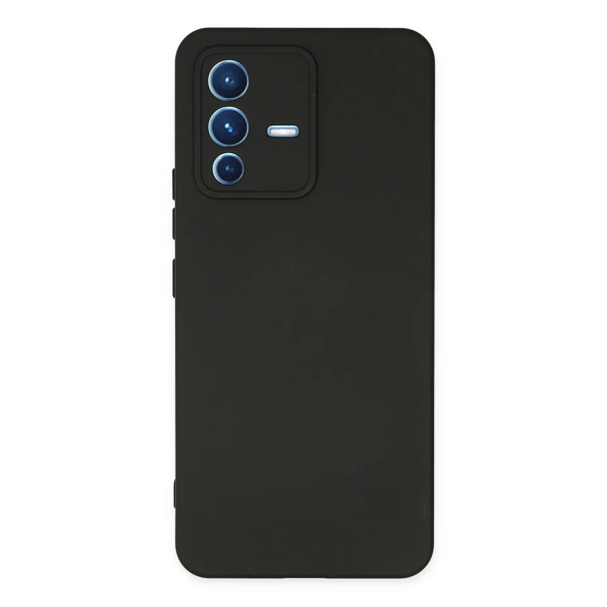 V23 5G Kılıf Nano içi Kadife Silikon - Siyah