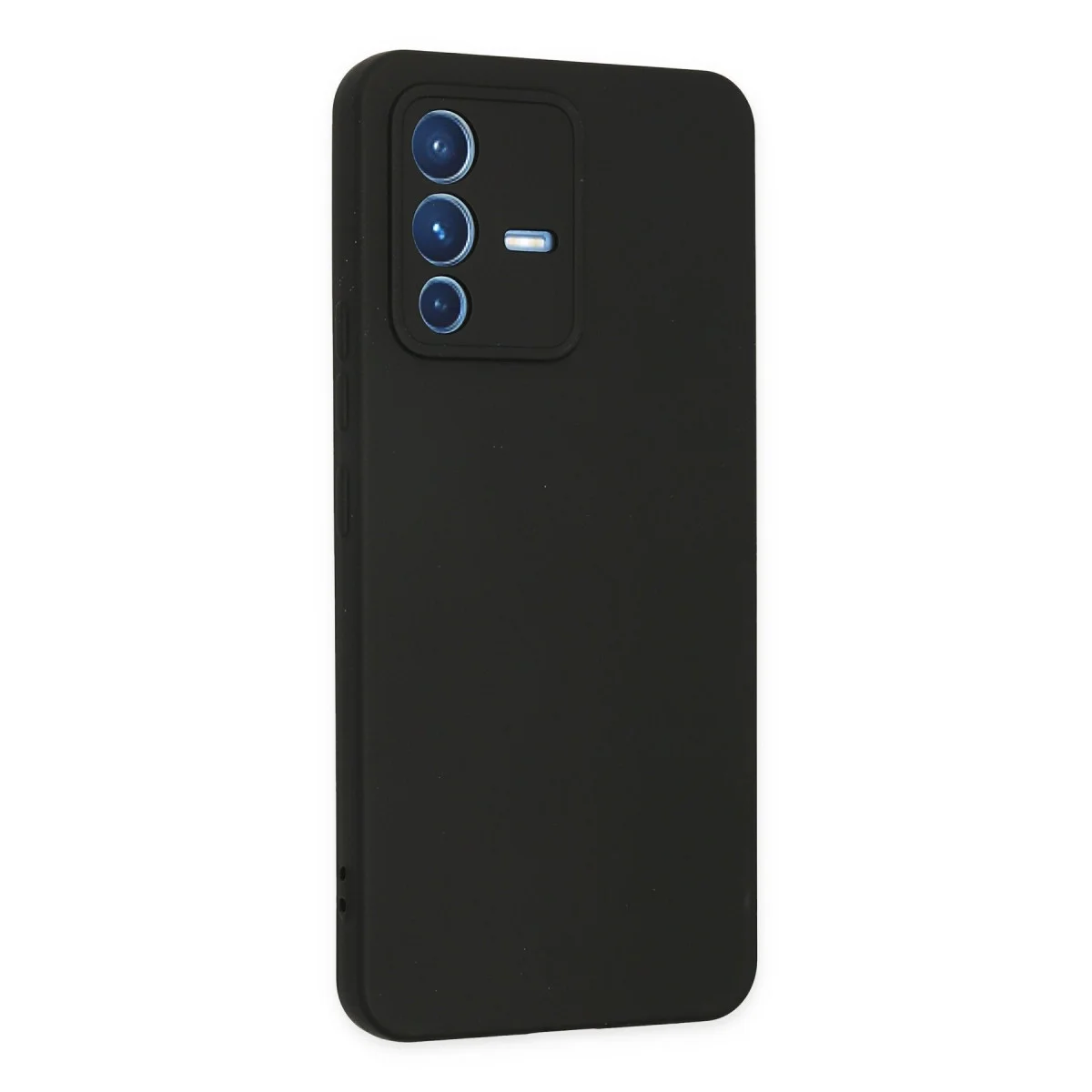 V23 5G Kılıf Nano içi Kadife Silikon - Siyah