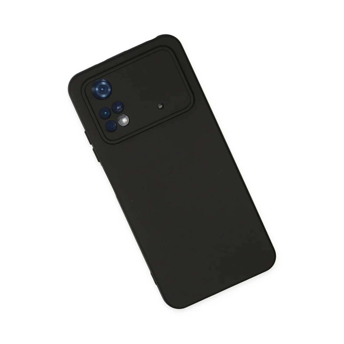 Poco M4 Pro 4G Kılıf Nano içi Kadife Silikon - Siyah