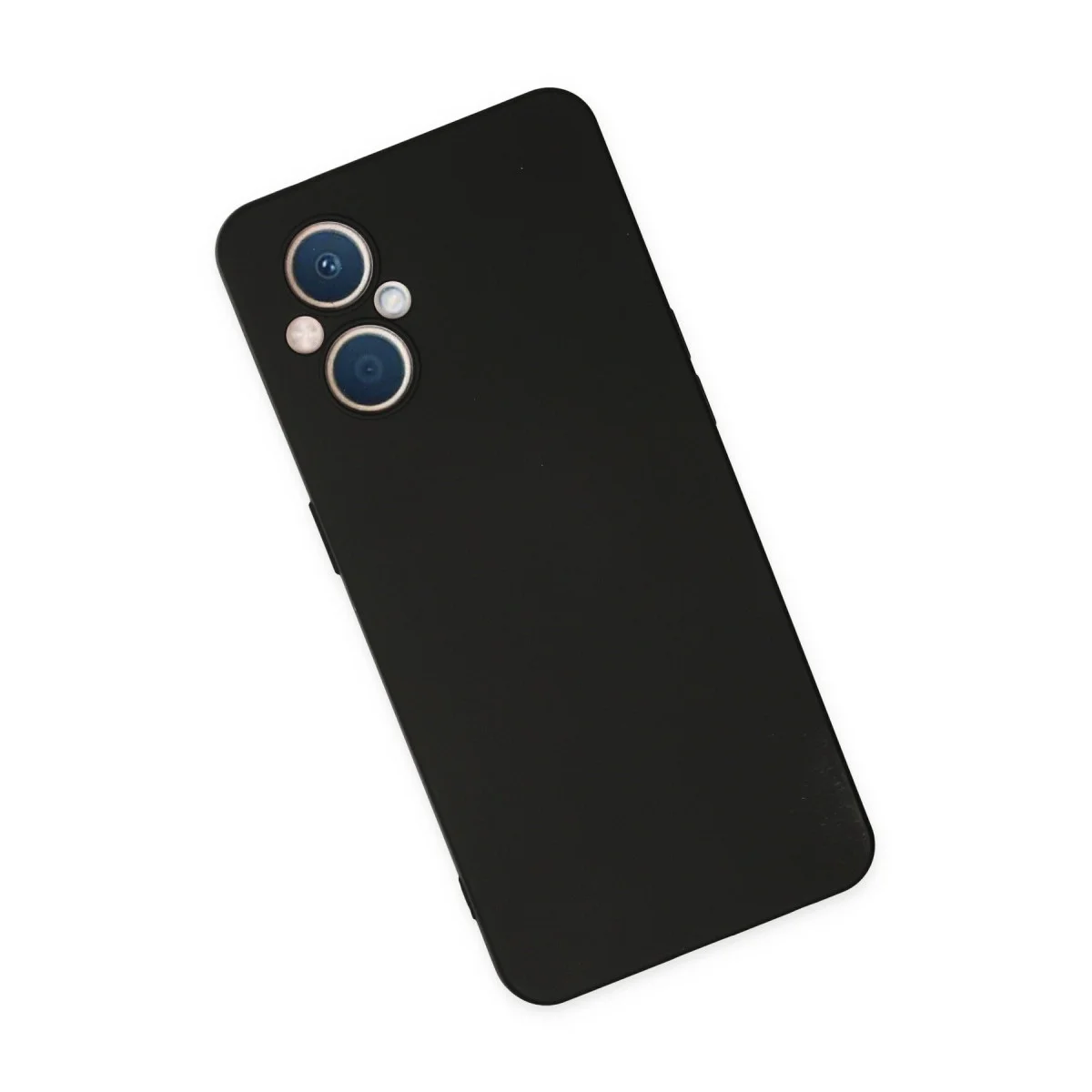 Reno 7 Lite Kılıf Nano içi Kadife Silikon - Siyah