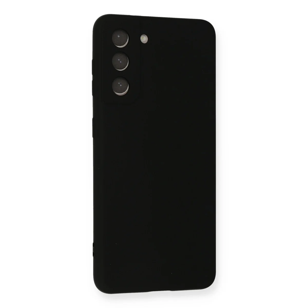 Galaxy S21 Kılıf Nano içi Kadife Silikon - Siyah