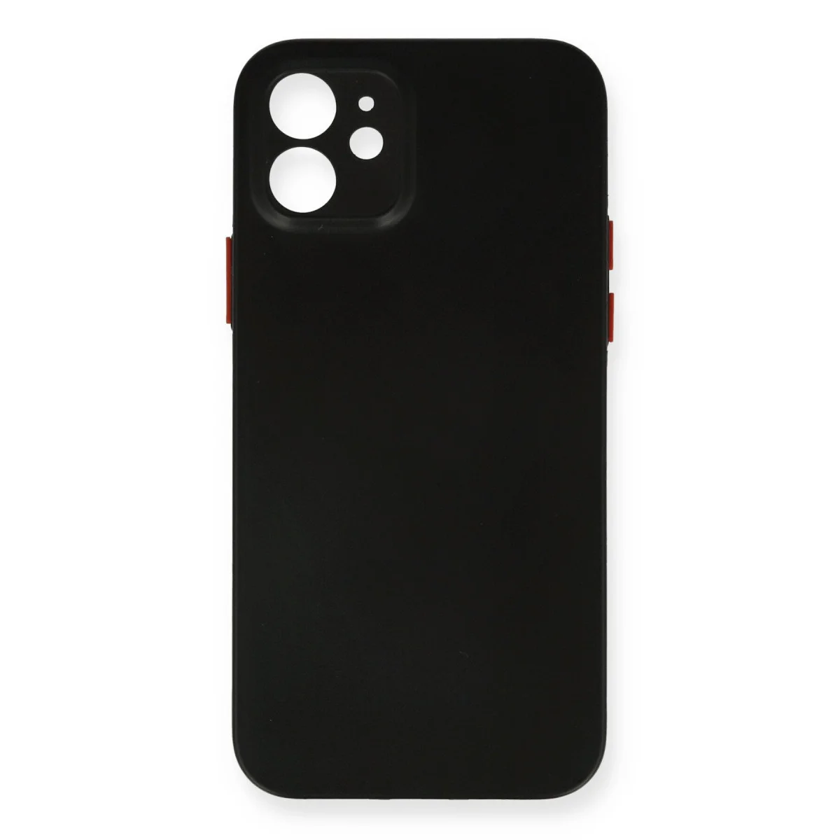 iPhone 12 Kılıf PP Ultra İnce Kapak - Siyah