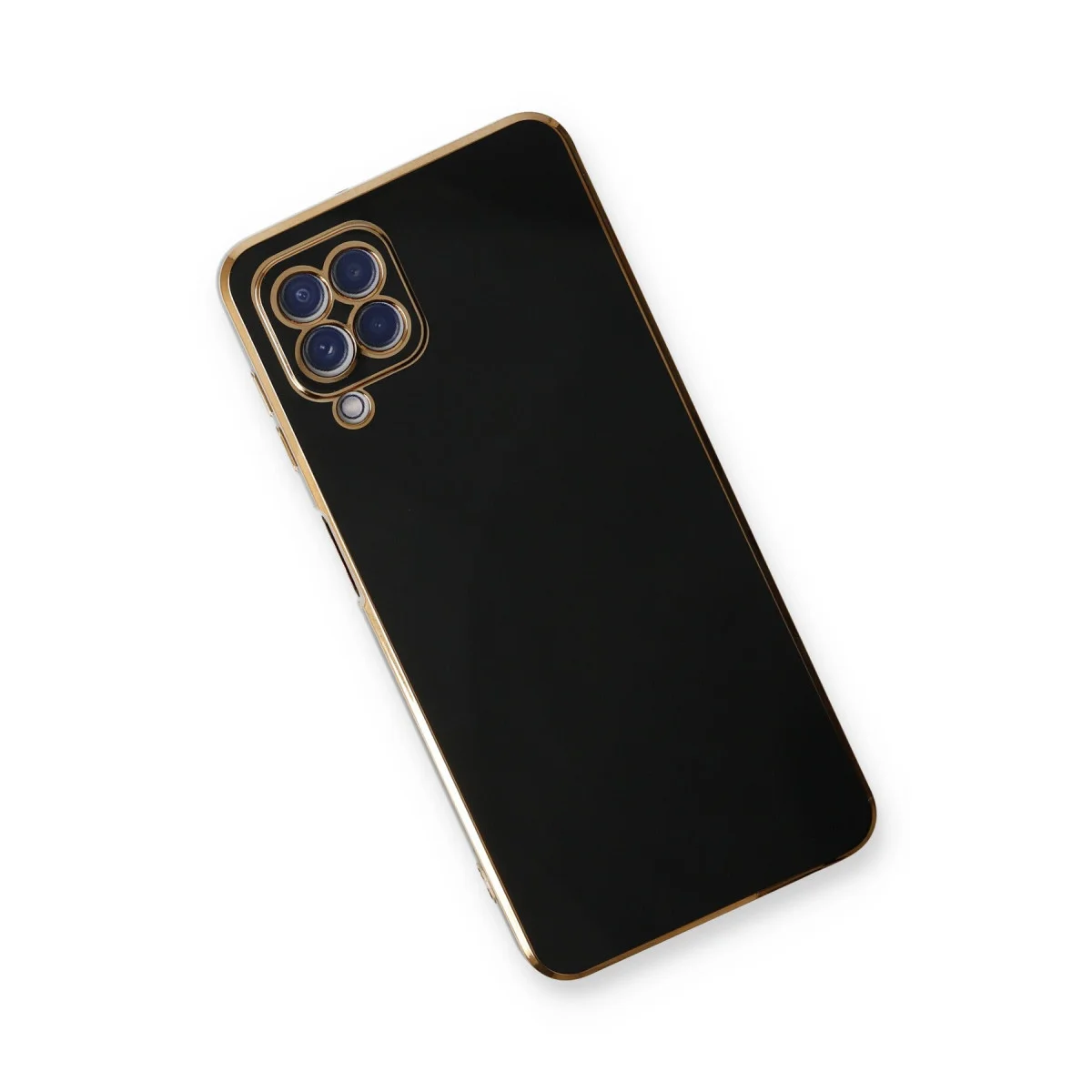 Galaxy A22 Kılıf Volet Silikon - Siyah