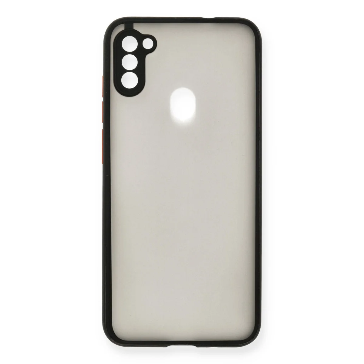 Galaxy A11 Kılıf Montreal Silikon Kapak - Siyah