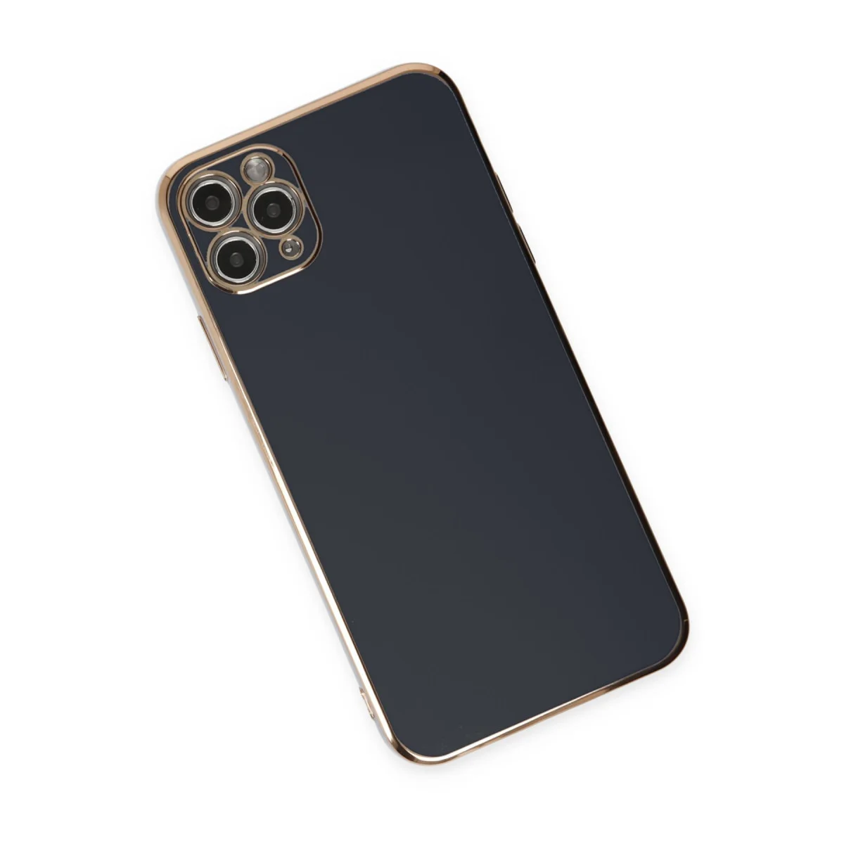 iPhone 11 Pro Max Kılıf Volet Silikon - Siyah