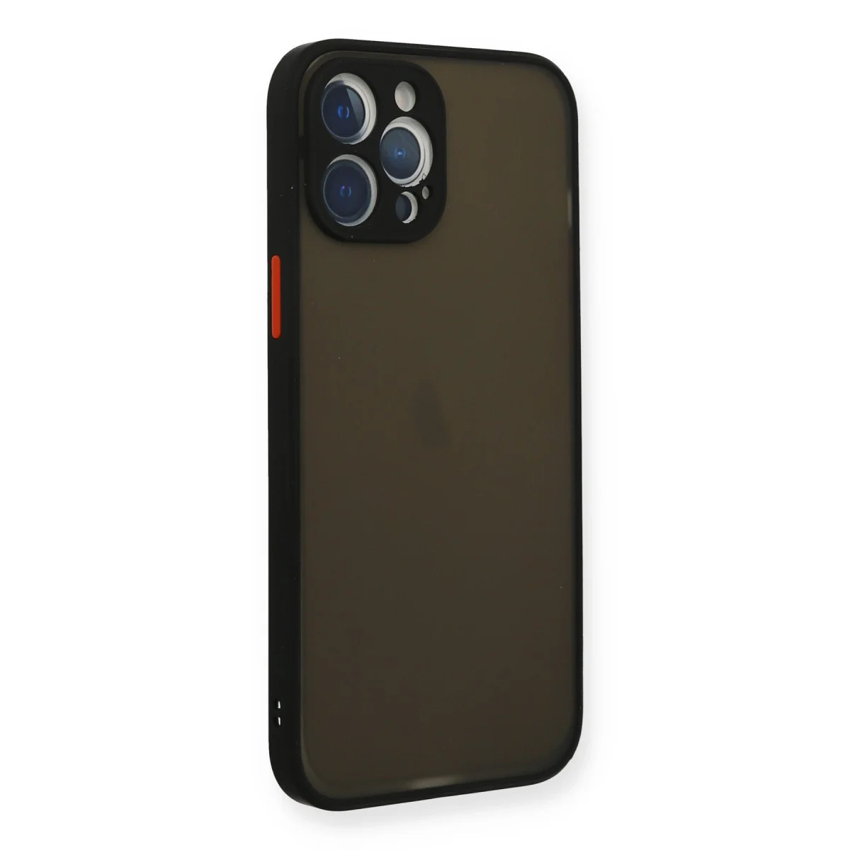 iPhone 12 Pro Kılıf Montreal Silikon Kapak - Siyah