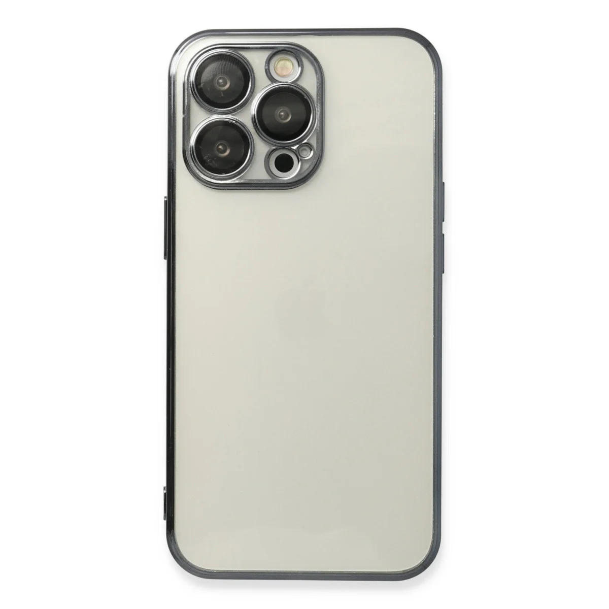 iPhone 14 Pro Kılıf Razer Lensli Silikon - Siyah