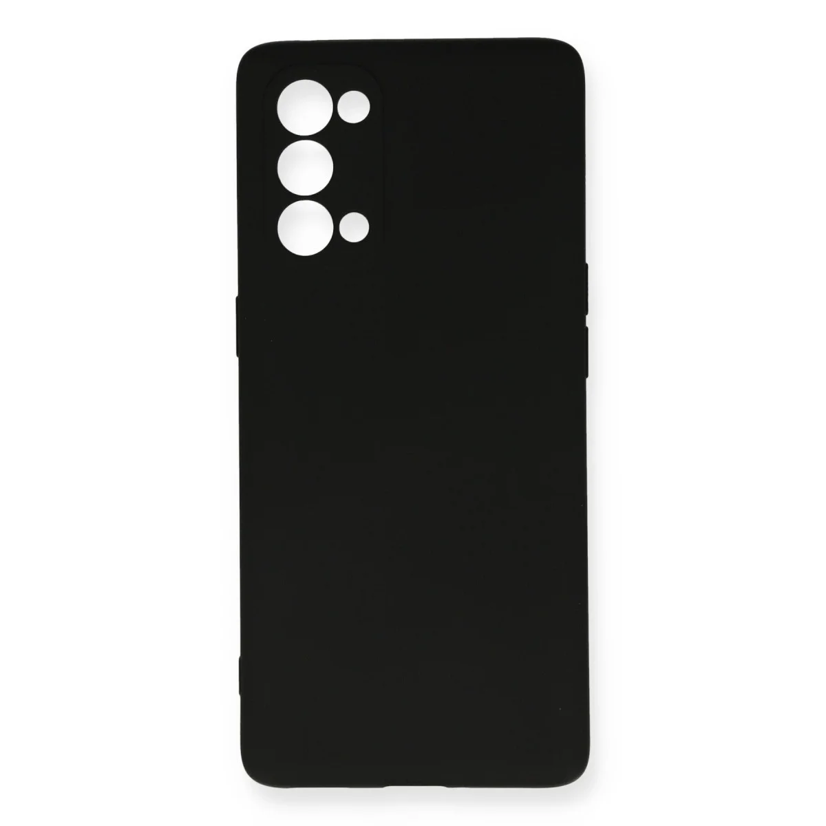 Reno 5 Pro Kılıf Nano içi Kadife Silikon - Siyah