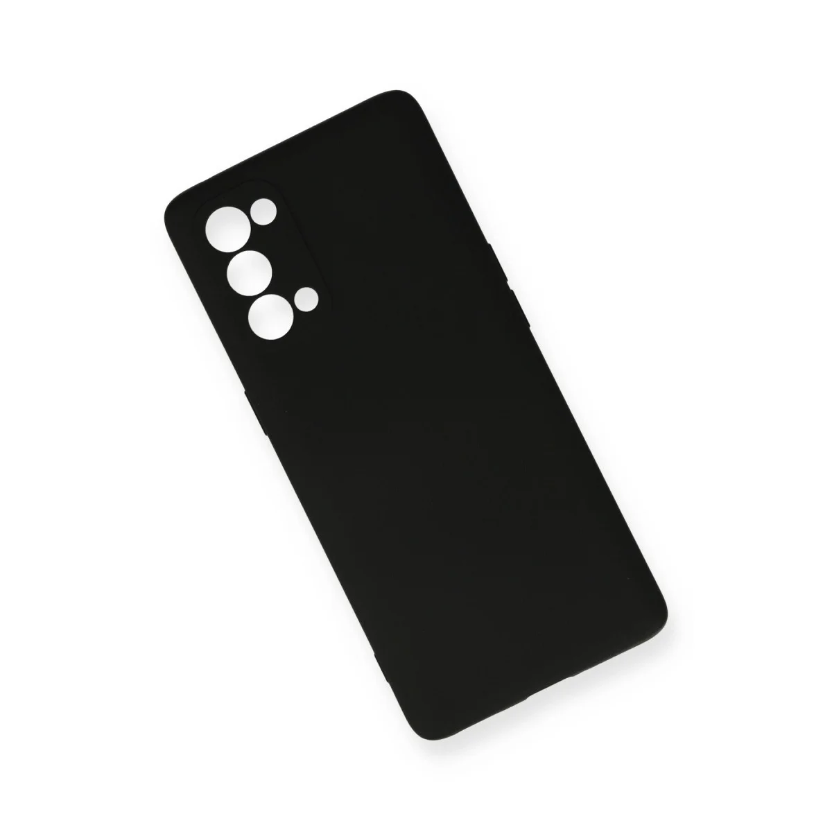 Reno 5 Pro Kılıf Nano içi Kadife Silikon - Siyah