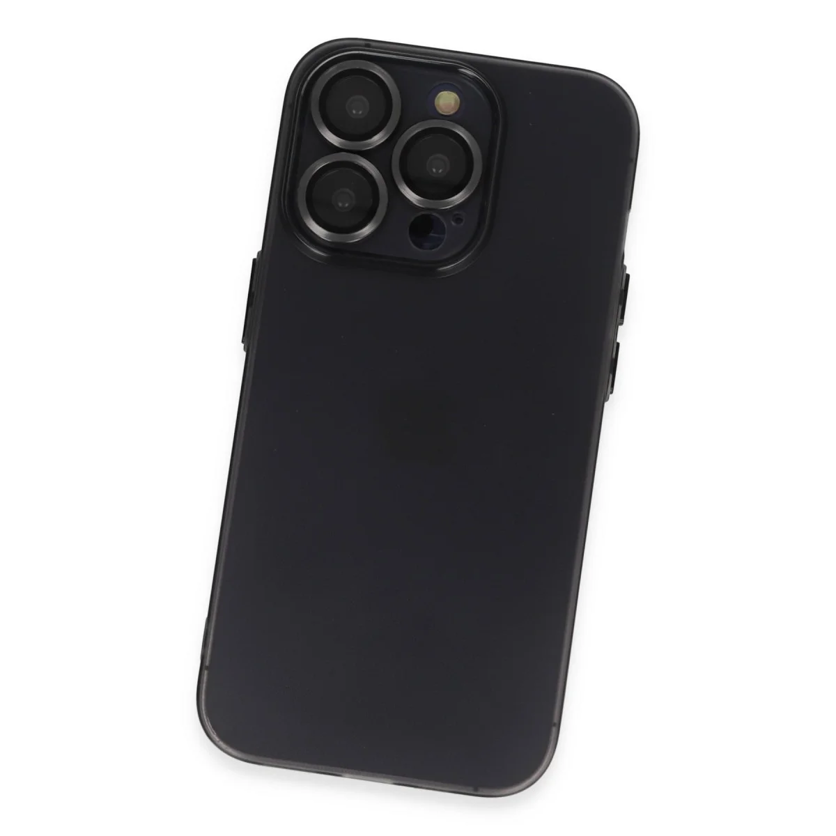 iPhone 13 Pro Kılıf Luko Lens Silikon - Siyah