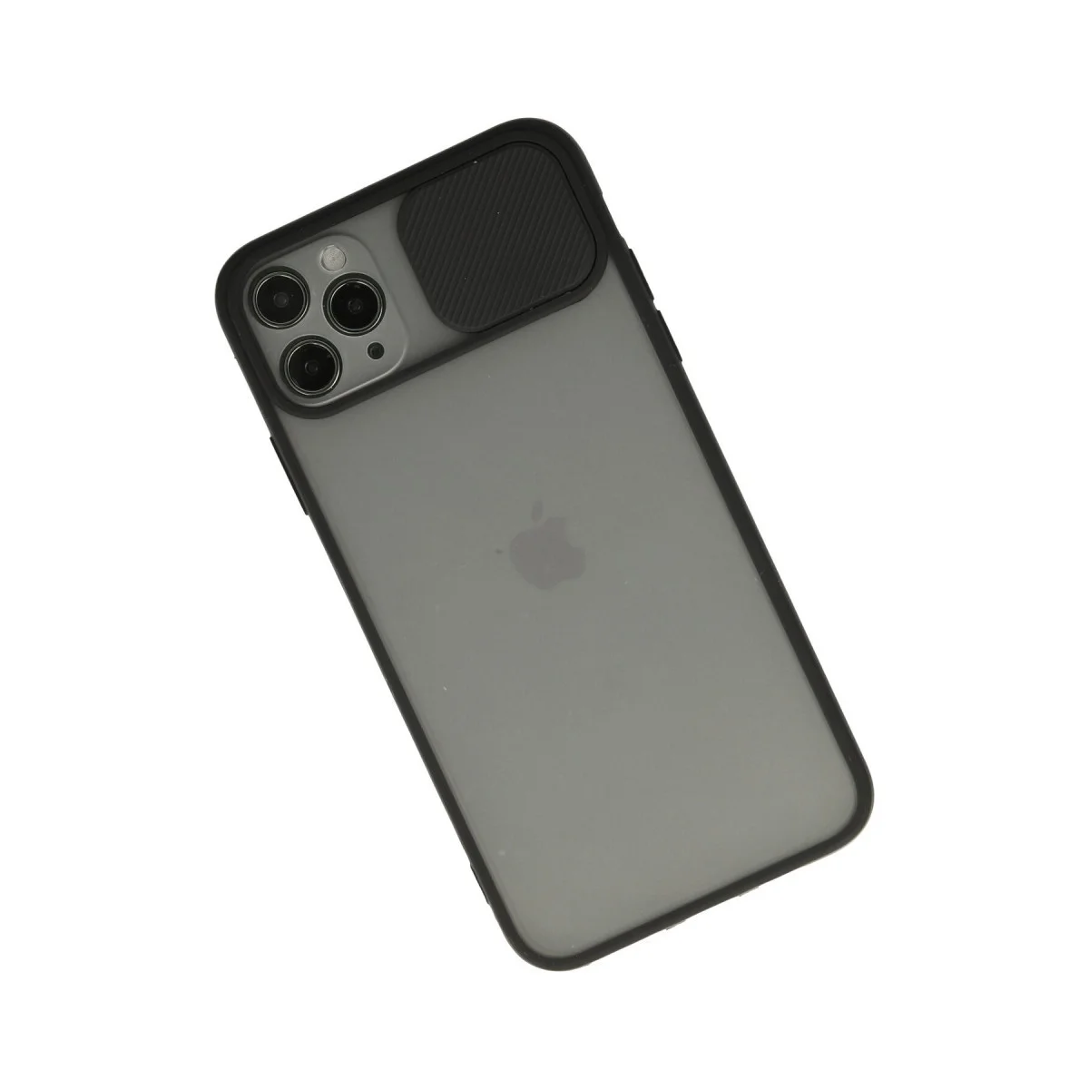 iPhone 11 Pro Kılıf Palm Buzlu Kamera Sürgülü Silikon - Siyah