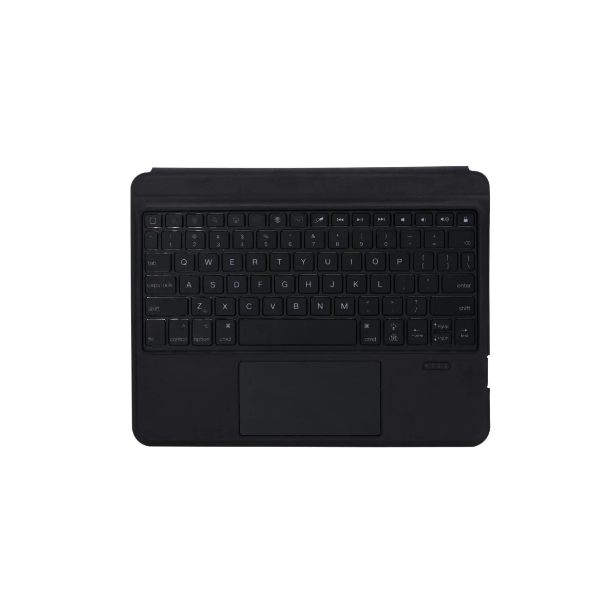 T5206D iPad 10.2 (7.nesil) Kılıf İnter Ledli Klavyeli Tablet Kılıfı - Siyah