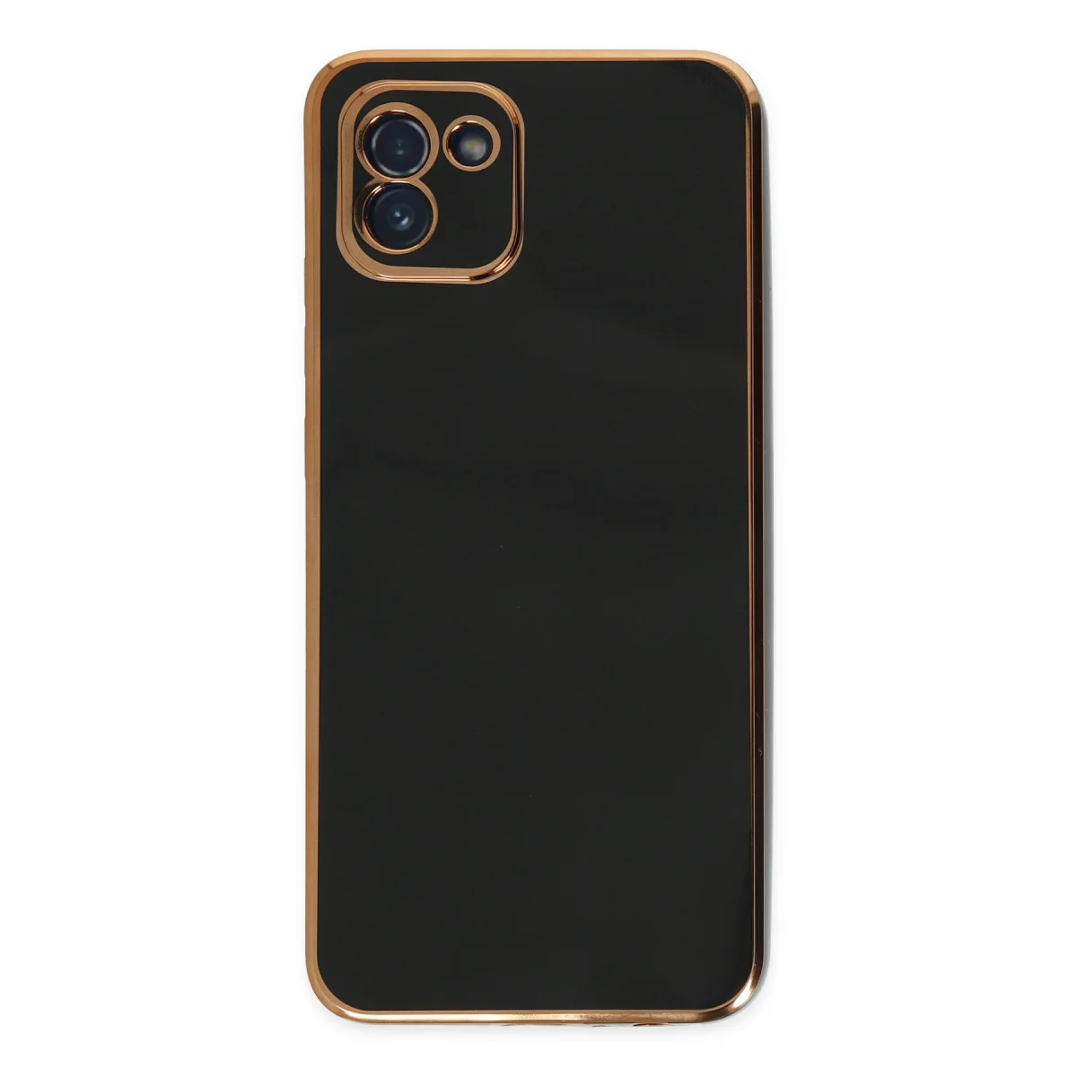 Galaxy A03 Kılıf Volet Silikon - Siyah