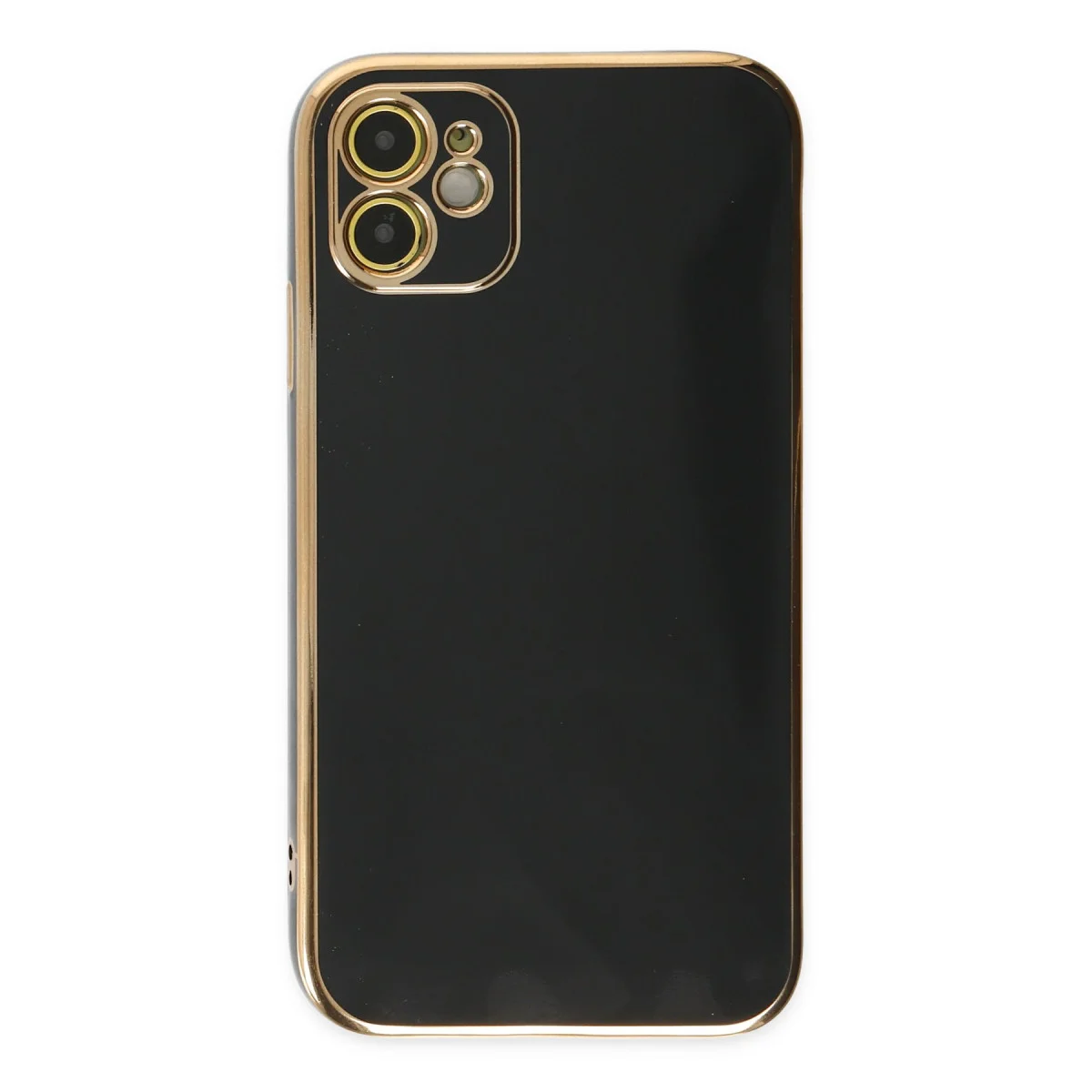 iPhone 12 Kılıf Volet Silikon - Siyah