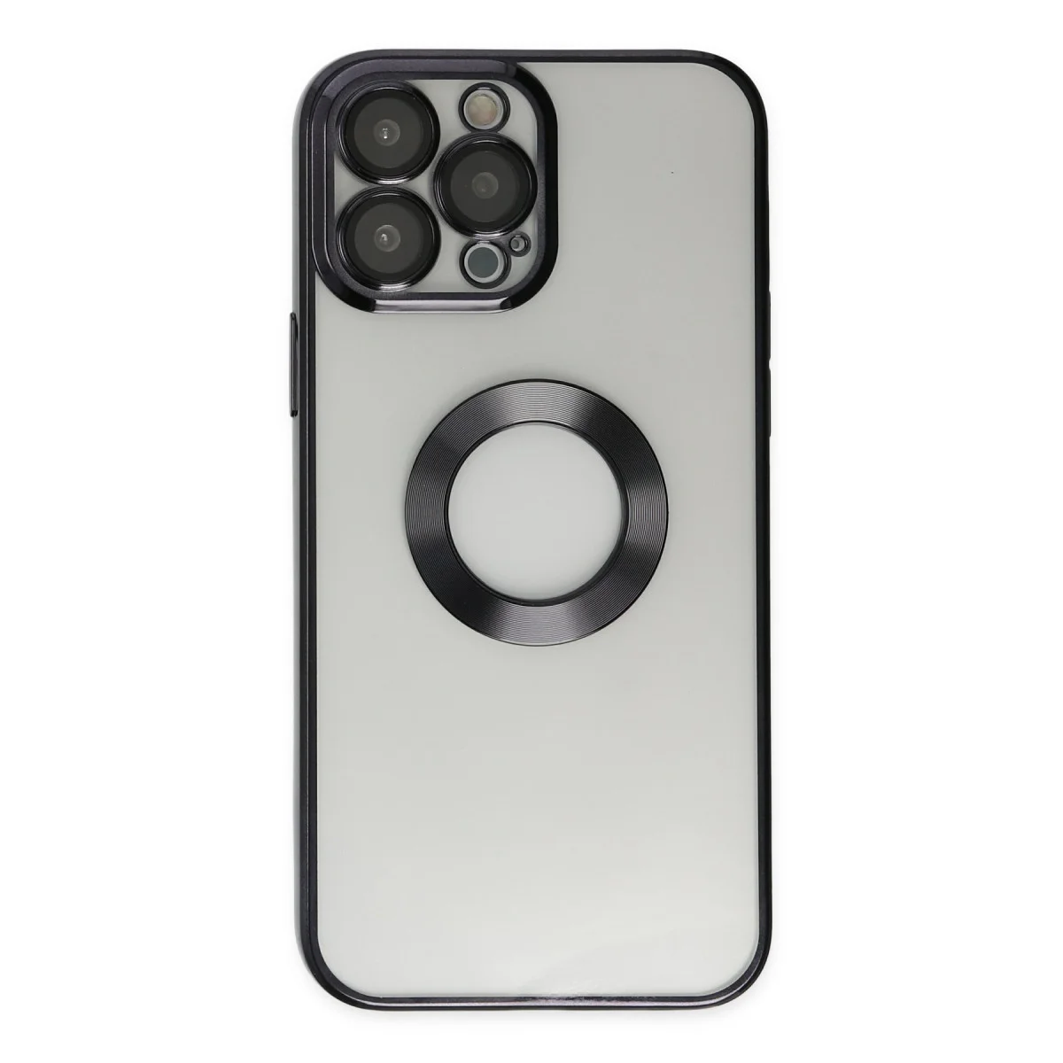 iPhone 14 Pro Kılıf Slot Silikon - Siyah