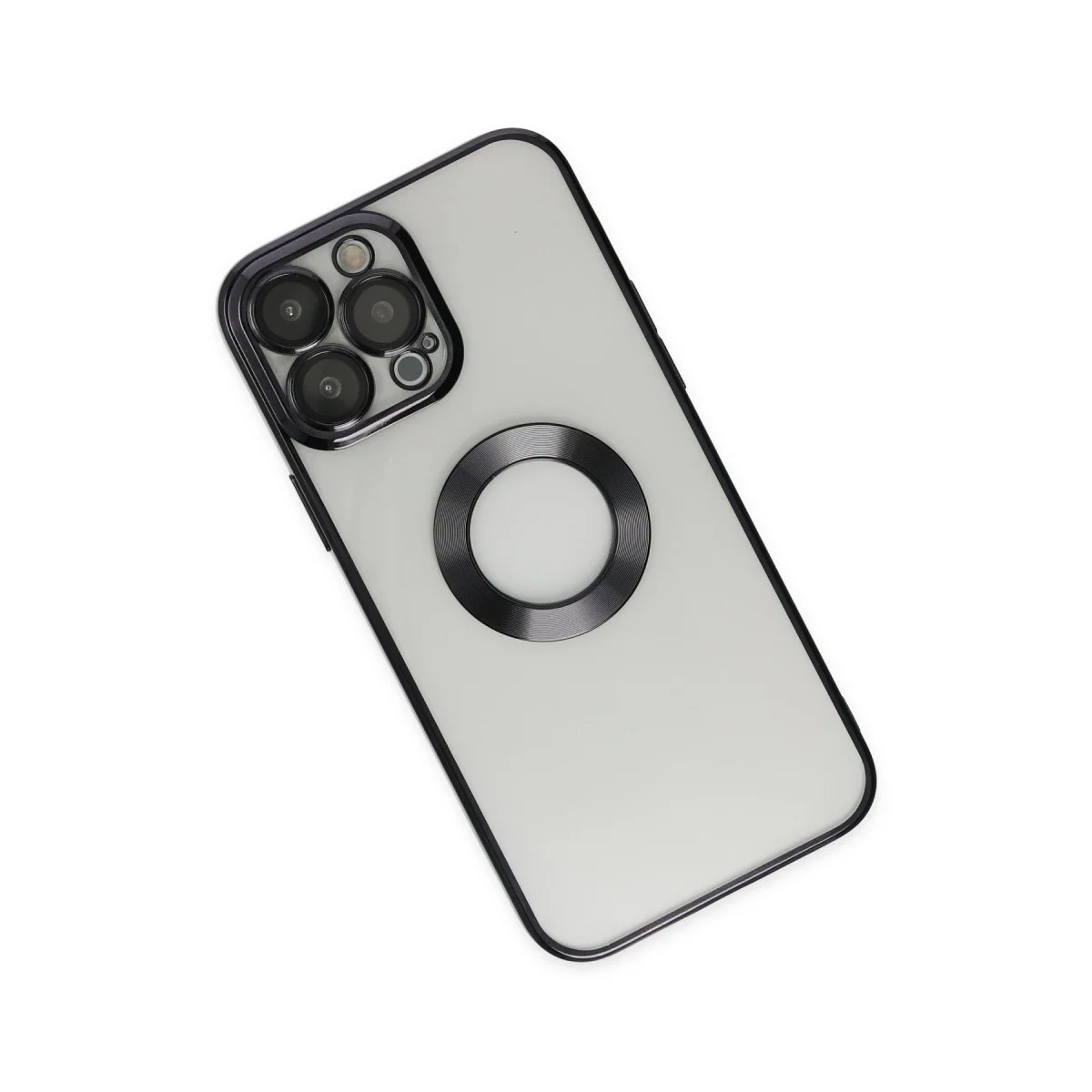 iPhone 14 Pro Kılıf Slot Silikon - Siyah