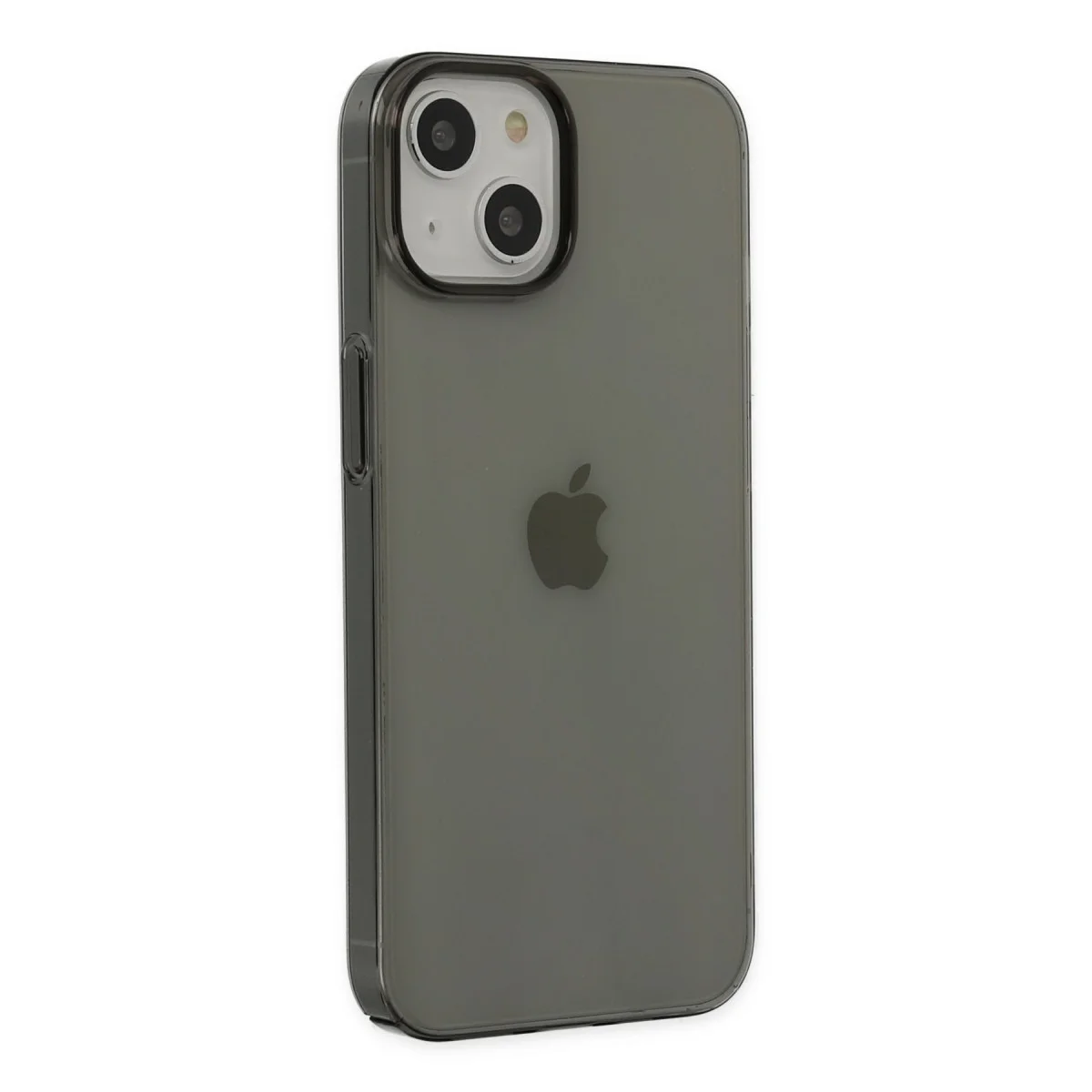 iPhone 14 Plus Kılıf Pc Sert Şeffaf Kapak - Siyah