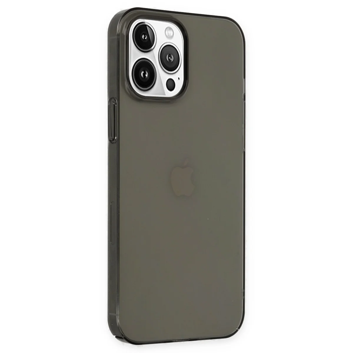 iPhone 14 Pro Kılıf Pc Sert Şeffaf Kapak - Siyah