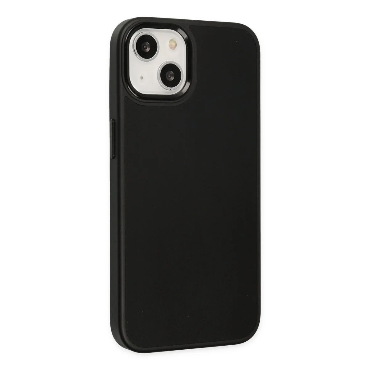 iPhone 14 Plus Kılıf Asya Deri Silikon - Siyah
