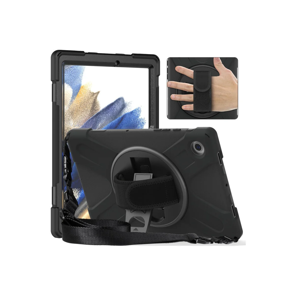 M10 Plus 10.6 125FU/128FU Kılıf Amazing Tablet Kapak - Siyah