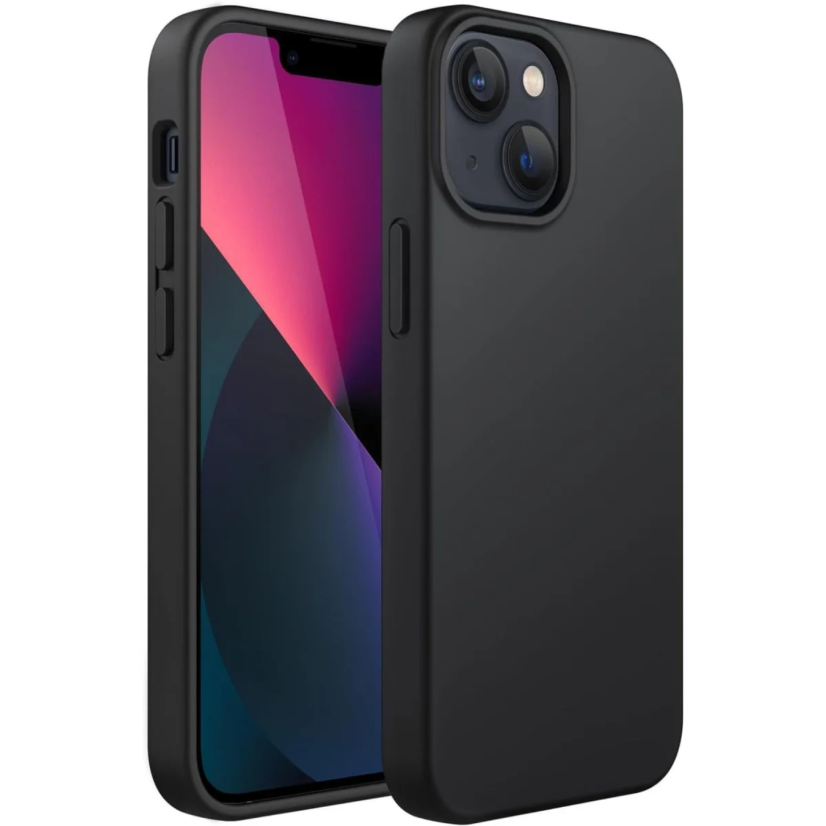 iPhone 14 Plus Kılıf First Silikon - Siyah