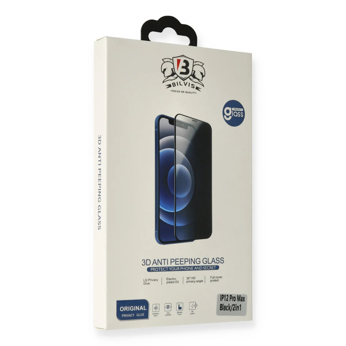 iPhone 14 Bilvis Hayalet Cam Ekran Koruyucu