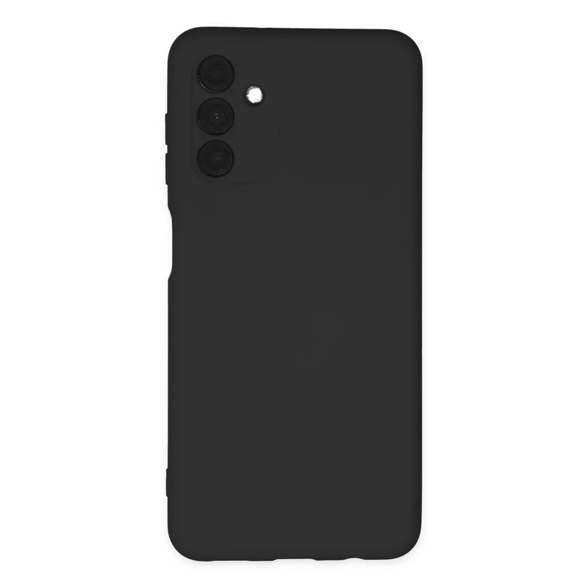 Galaxy A04S Kılıf Nano içi Kadife Silikon - Siyah