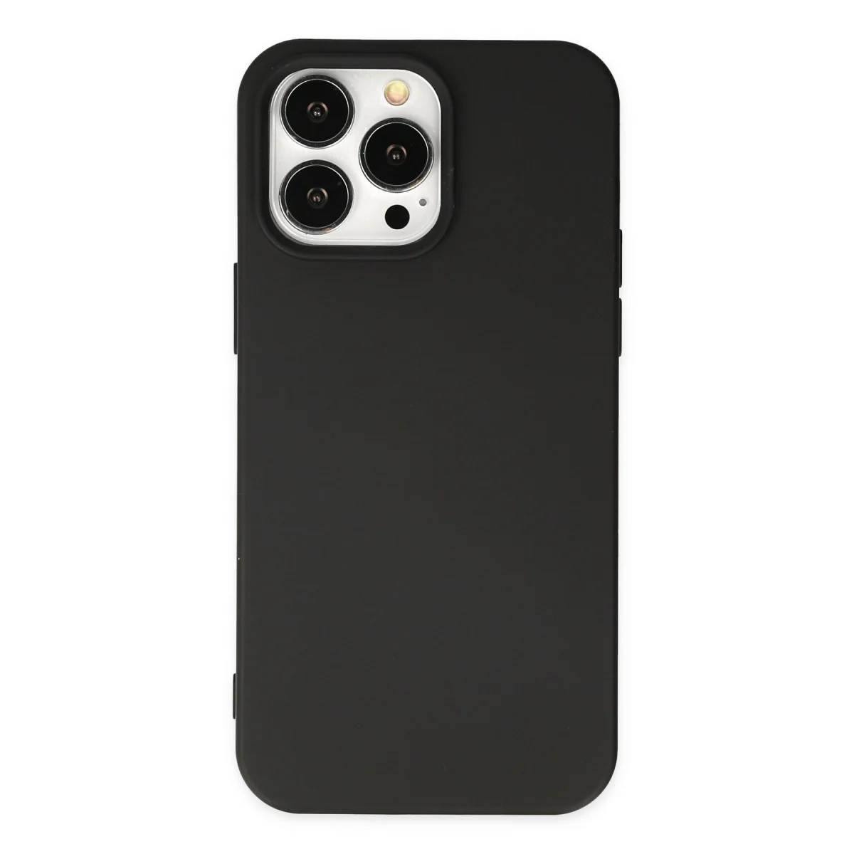 iPhone 15 Pro Kılıf Nano içi Kadife Silikon - Siyah