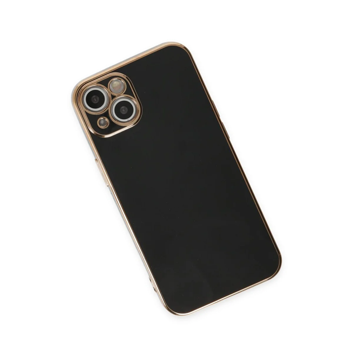 iPhone 15 Kılıf Volet Silikon - Siyah