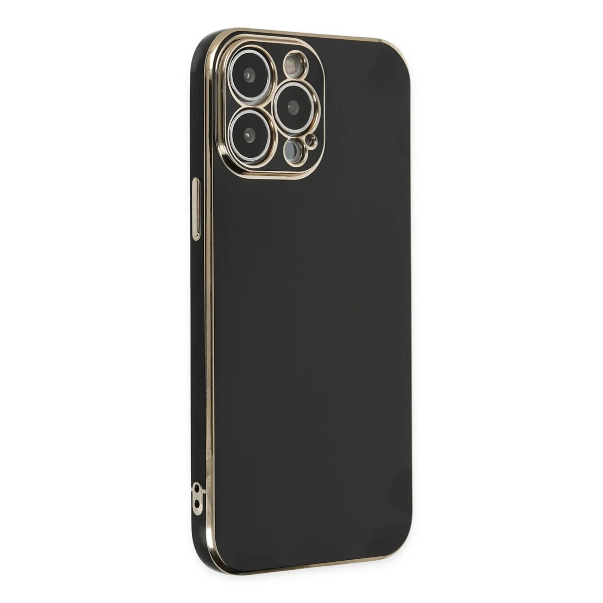 iPhone 15 Pro Max Kılıf Volet Silikon - Siyah