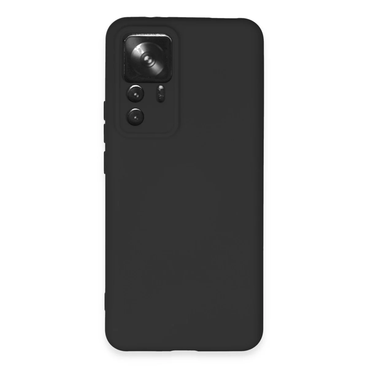 Mi 12T Pro Kılıf Nano içi Kadife Silikon - Siyah