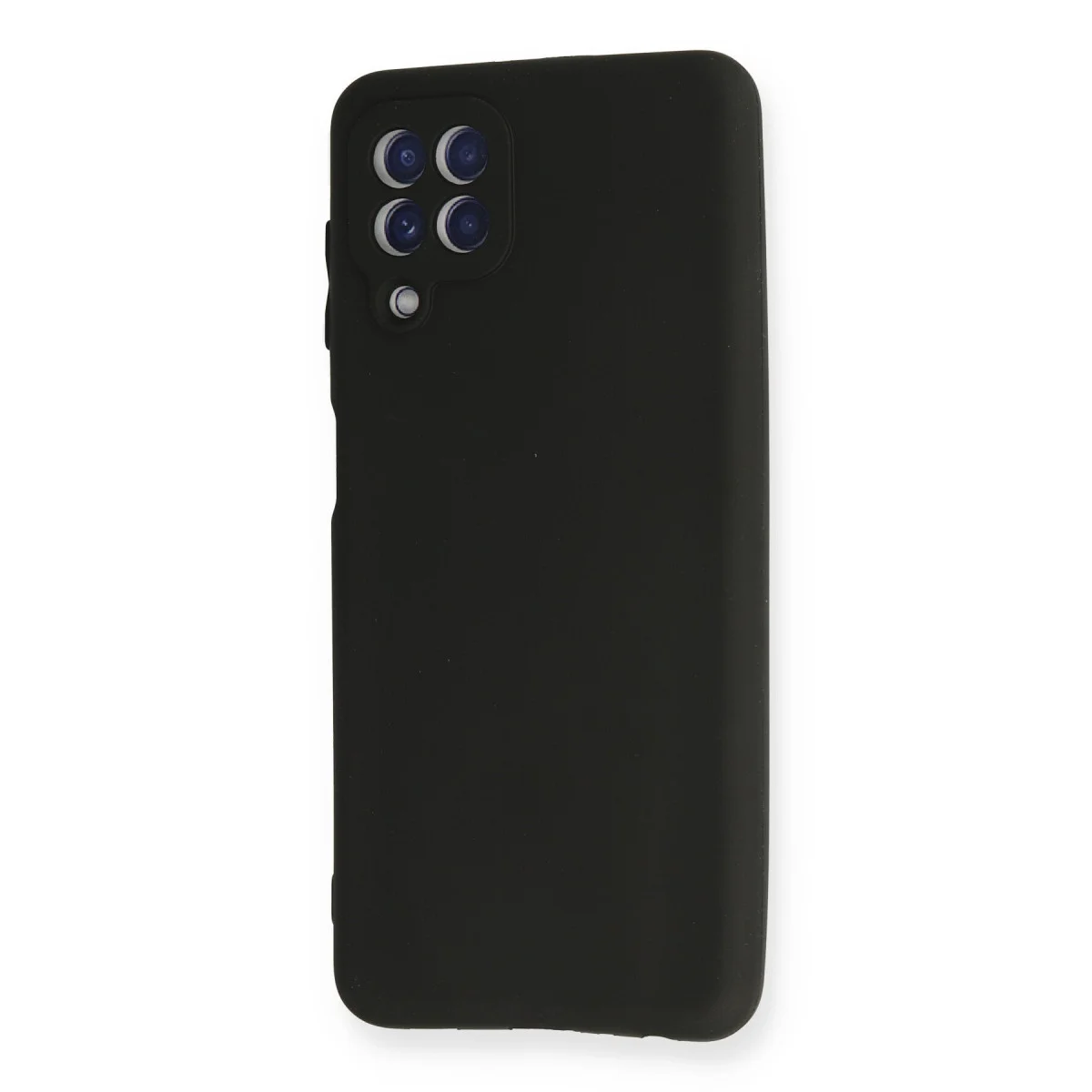 Galaxy A22 Kılıf First Silikon - Siyah