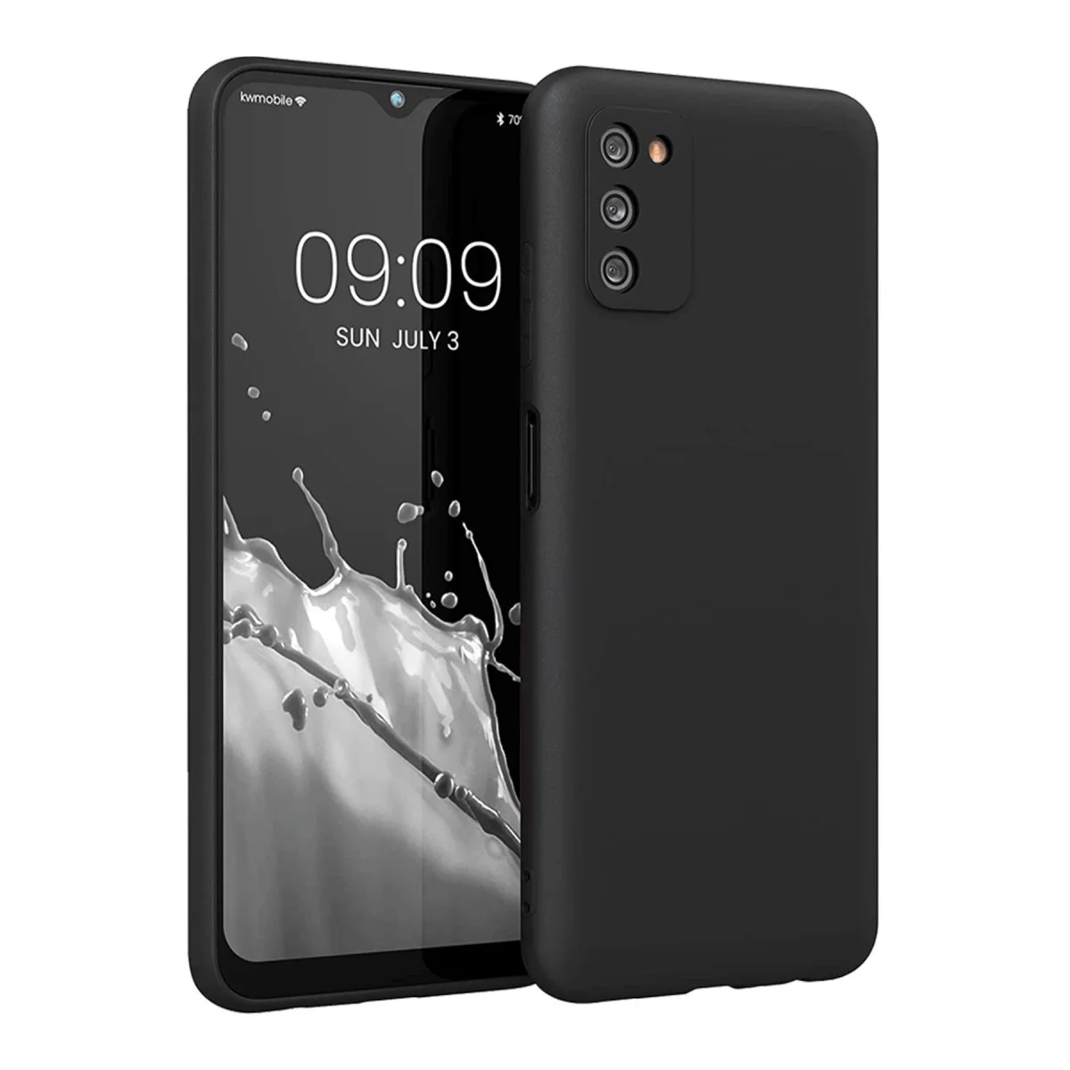 Galaxy A03S Kılıf First Silikon - Siyah