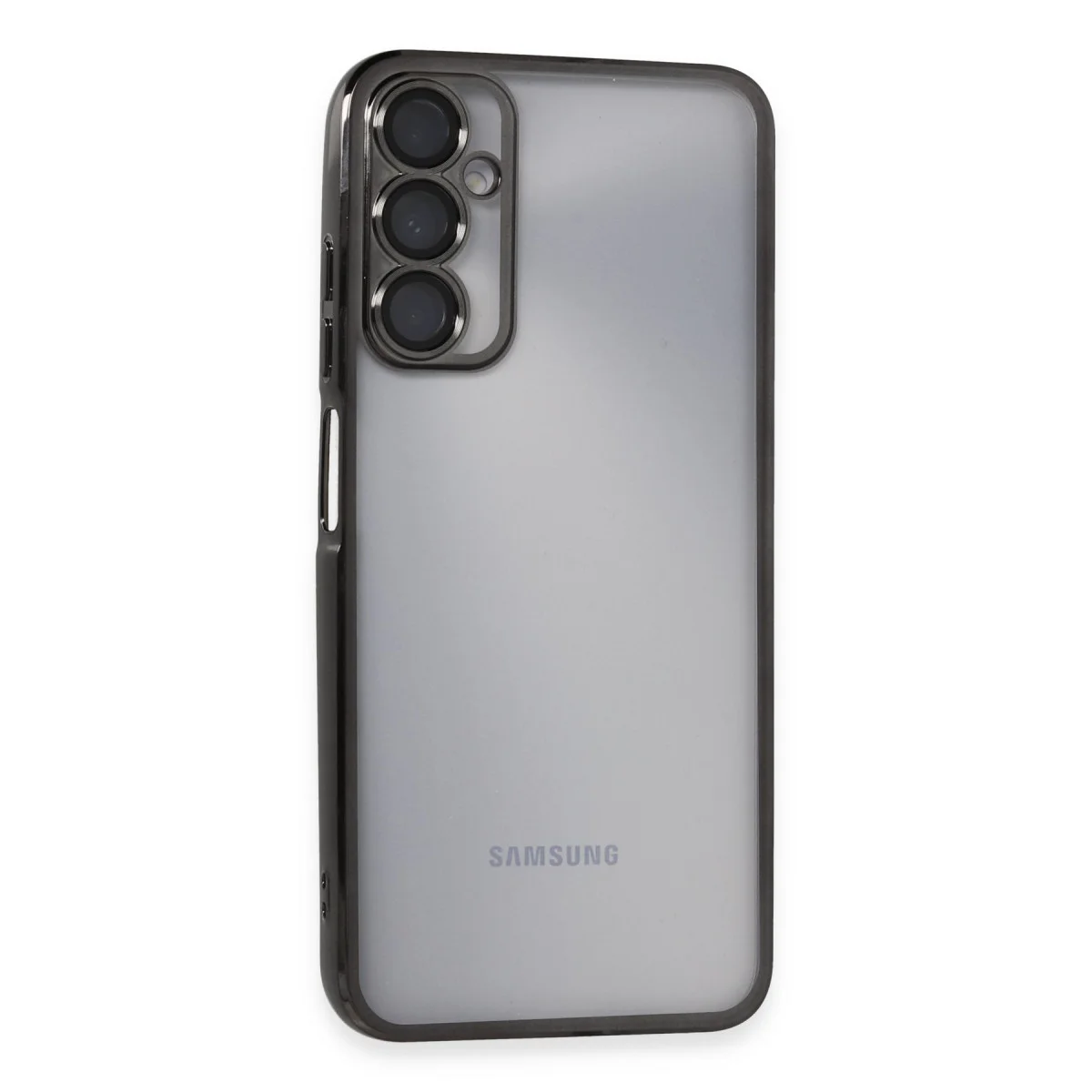 Galaxy A05S Kılıf Razer Lensli Silikon - Siyah