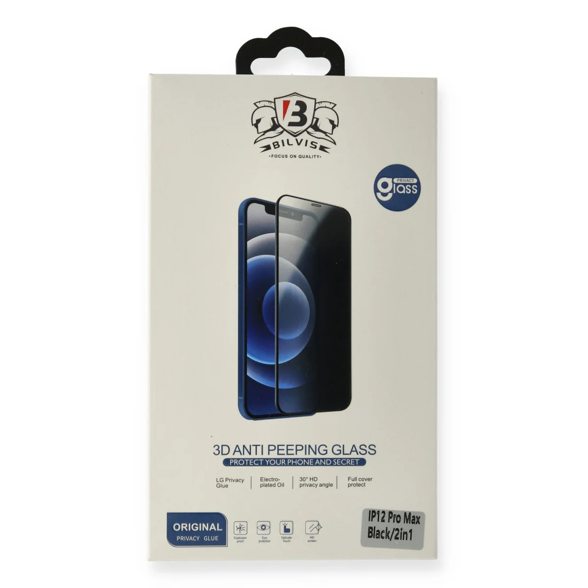 iPhone 13 Pro Max Bilvis Hayalet Cam Ekran Koruyucu