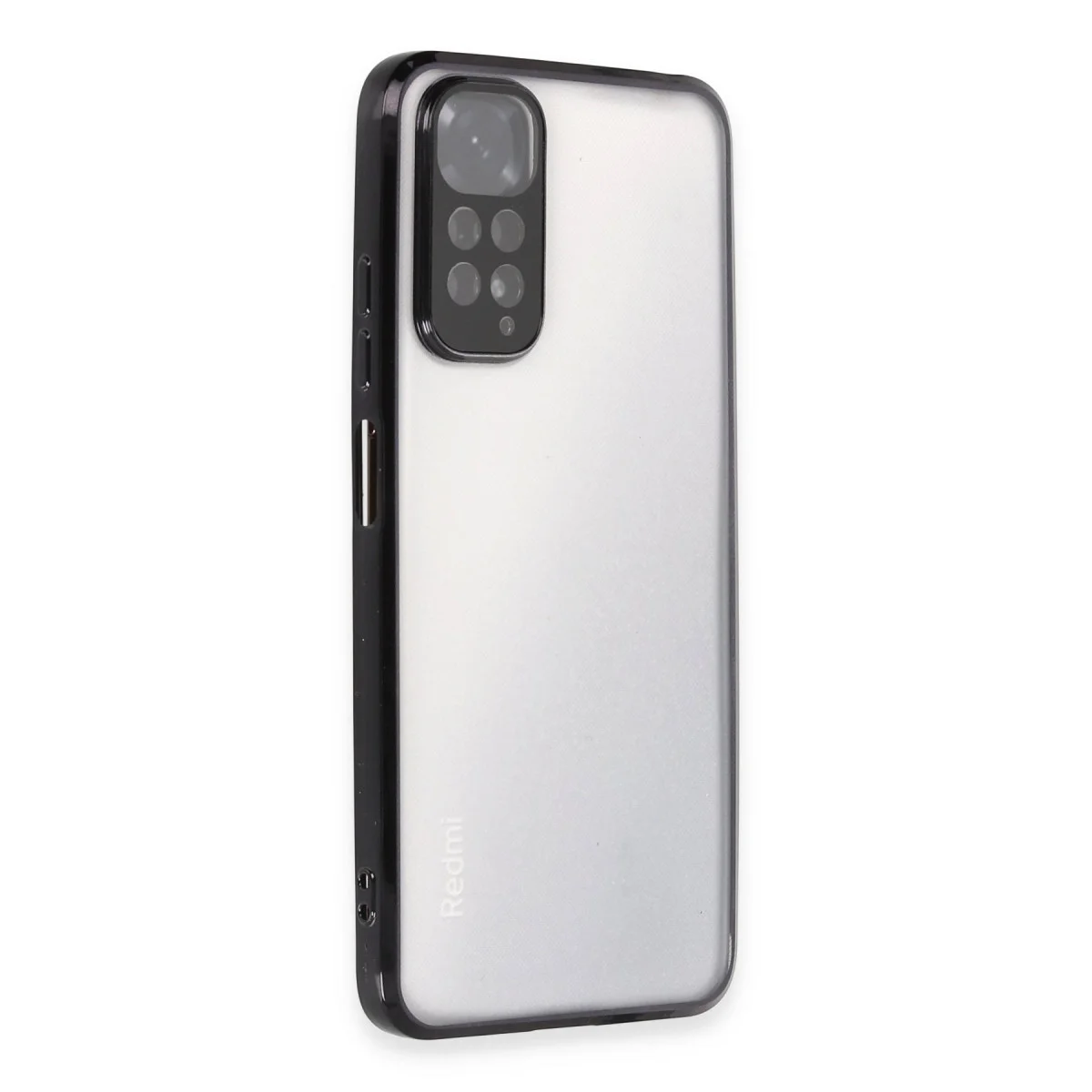 Redmi Note 11 Kılıf Razer Lensli Silikon - Siyah
