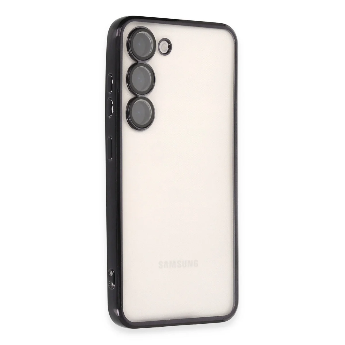 Galaxy S24 Kılıf Razer Lensli Silikon - Siyah