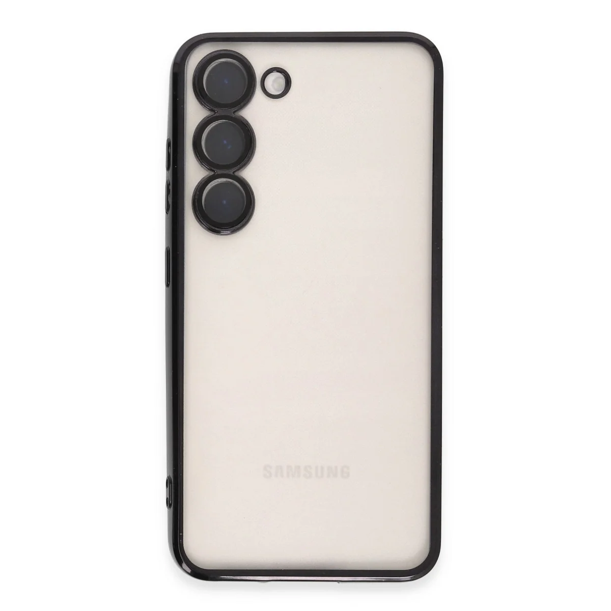 Galaxy S24 Kılıf Razer Lensli Silikon - Siyah
