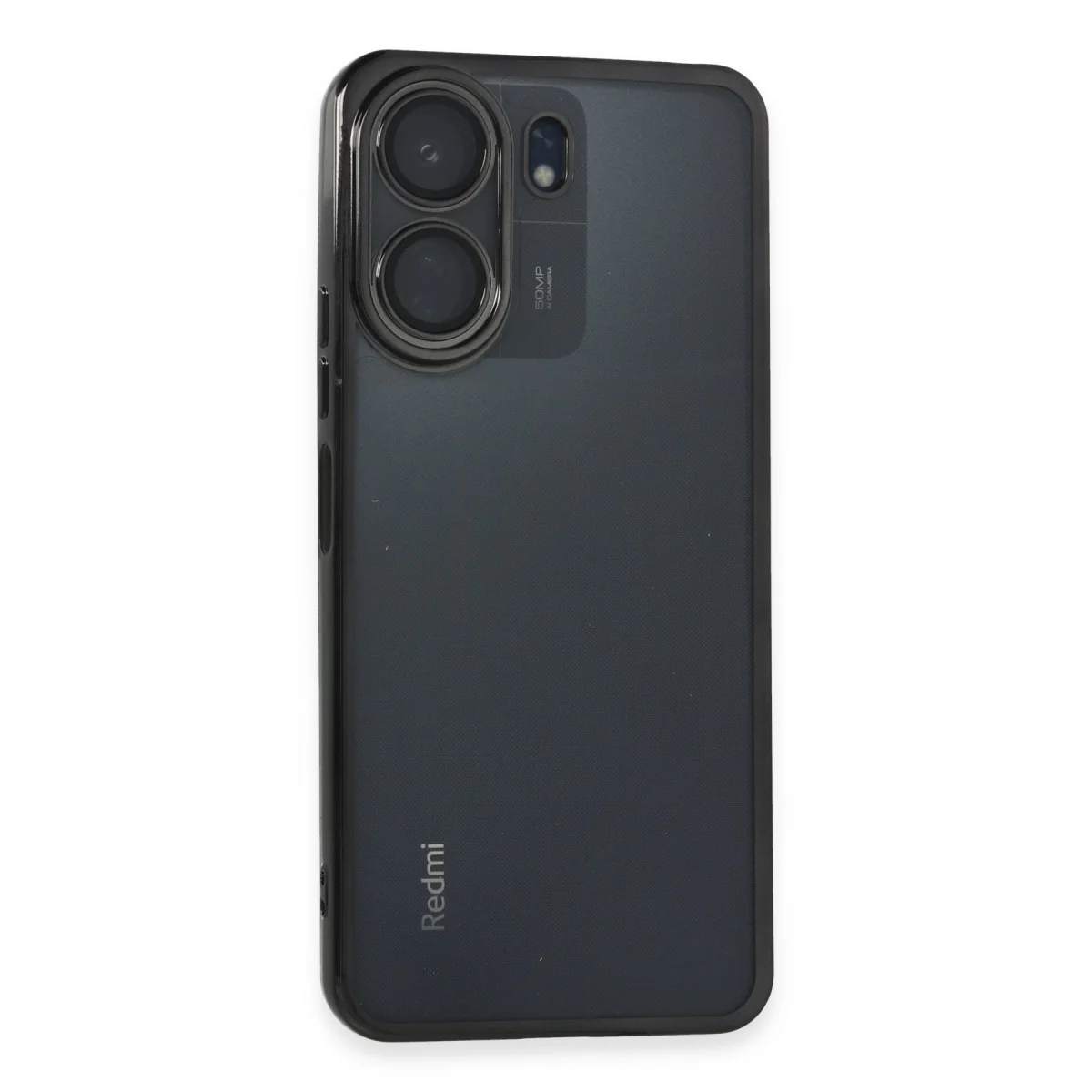 Redmi 13C Kılıf Razer Lensli Silikon - Siyah