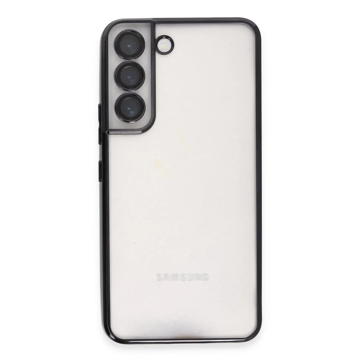 Galaxy S22 Kılıf Razer Lensli Silikon - Siyah