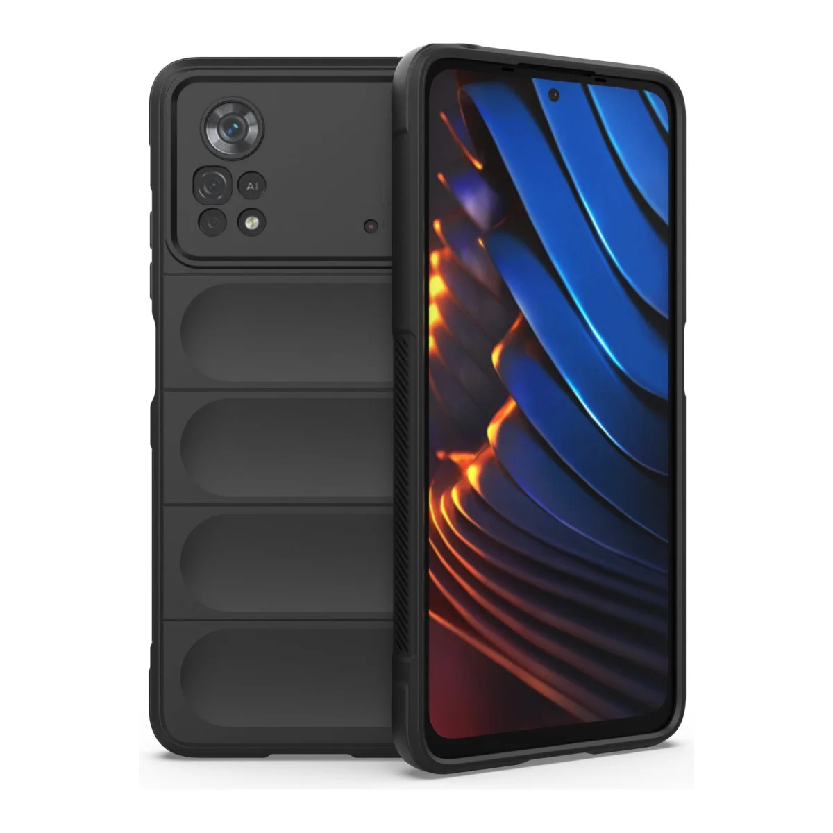 Poco X4 Pro 5G Kılıf Optimum Silikon - Siyah