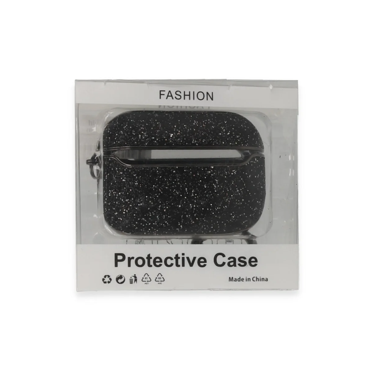 Airpods Pro 2 (2.nesil) Spell Simli Kılıf - Siyah
