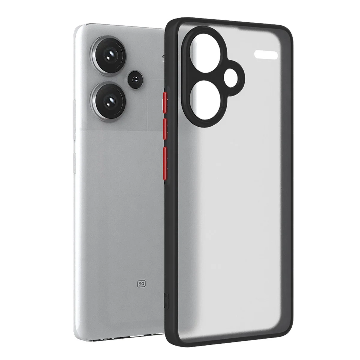 Redmi Note 13 Pro Plus Kılıf Montreal Silikon Kapak - Siyah