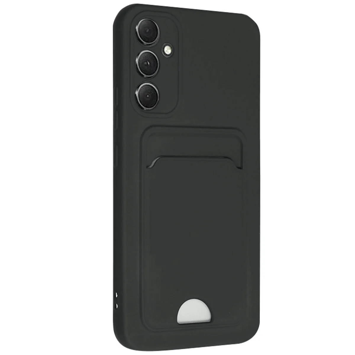 Galaxy A16 5G Kılıf Kelvin Kartvizitli Silikon - Siyah