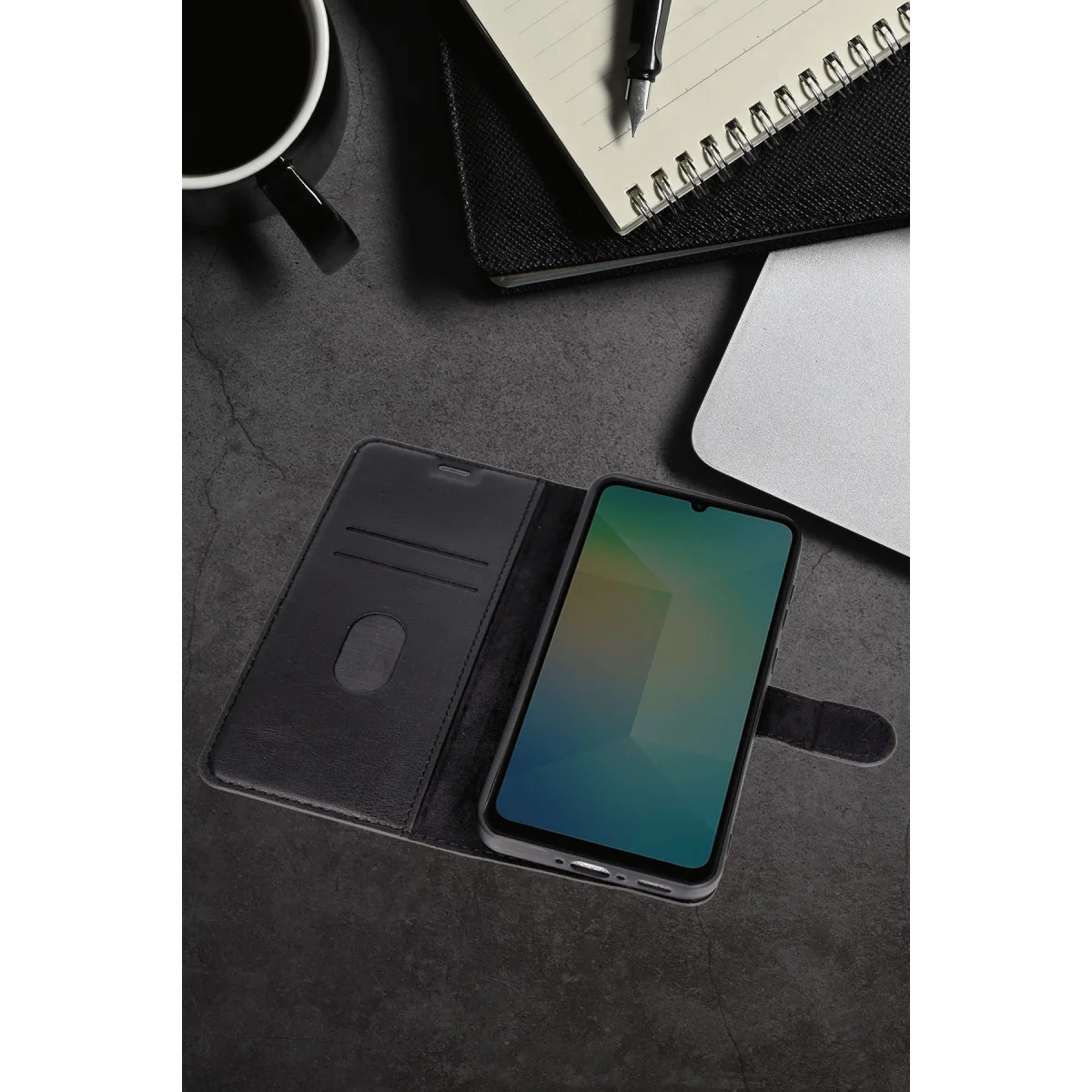 Galaxy A36 Kılıf Trend S Plus Kapaklı Kılıf - Siyah